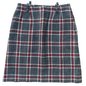 Vintage Four Corners Union Made USA 60-70s Plaid Tweed Preppy Academia Skirt-S